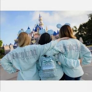 NWT Disney Spirit Jersey Aqua Arendelle Frozen Top Size XS